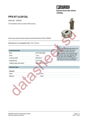 1203534 datasheet  